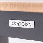 [Obrázek: Doppler EXPERT WOOD antracit - rozkládací hliníkový stůl 150/210x90x75 cm