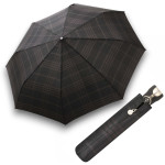 [Obrázek: Doppler Gran Turismo Check Black - pánský plně automatický skládací deštník