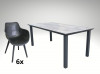 [Obrázek: Hliníkový nábytek: stůl Florance 180cm keramická deska a 6 designových křesel Jasper]
