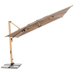 [Obrázek: Doppler ALU WOOD XL 4x3 m - výkyvný zahradní slunečník s boční tyčí
