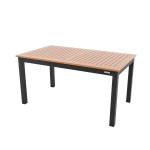 [Obrázek: Doppler EXPERT WOOD antracit - rozkládací hliníkový stůl 150/210x90x75 cm