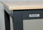 [Obrázek: Doppler EXPERT WOOD antracit - rozkládací hliníkový stůl 220/280x100x75 cm