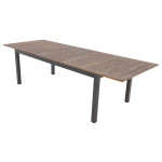 [Obrázek: Doppler EXPERT WOOD Plus - rozkládací hliníkový stůl 150/210 x 90 x 75,5 cm