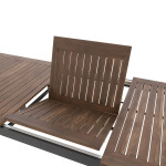 [Obrázek: Doppler EXPERT WOOD Plus - rozkládací hliníkový stůl 150/210 x 90 x 75,5 cm