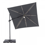 [Obrázek: Doppler RAVENNA 2,5 x 2,5 m – zahradní naklápěcí boční slunečník s LED osvětlením