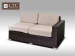 [Obrázek: Luxusní sedací souprava z umělého ratanu Conchetta XX 2,42x2,42m, světle hnědý polstr #4