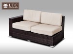 [Obrázek: Luxusní sedací souprava z umělého ratanu Conchetta XX 2,42x2,42m, světle hnědý polstr #5