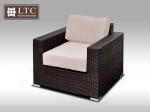 [Obrázek: Luxusní sedací souprava z umělého ratanu Conchetta XX 2,42x2,42m, světle hnědý polstr #8