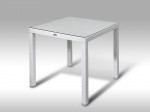 [Obrázek: Umělý ratan - stůl Orlando 80x80 bílý #1