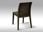 [Obrázek: Zahradní plastová židle Benidorm hnědá #2