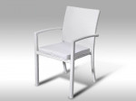 [Obrázek: Židle z umělého ratanu Armino bílá #1