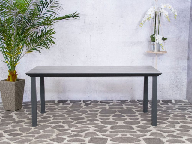[Obrázek: Hliníkový zahradní stůl Florance keramika 180cm x 90cm, šedý, pro 6 osob #1