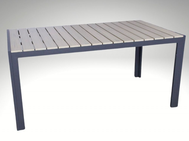 [Obrázek: Hliníkový zahradní stůl Jersey 160cm x 90cm, pískový, pro 6 osob #1
